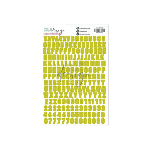 Contour Alphabet Stickers Gilmo Matcha