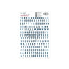 Contour Alphabet Stickers Gilmo Navy