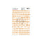 Contour Alphabet Stickers Gilmo Papaya