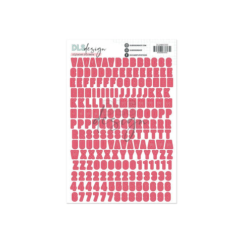 Contour Alphabet Stickers Gilmo Watermelon Spritz