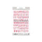 Contour Alphabet Stickers Petal Party