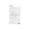 Contour Alphabet Stickers Roxy Dark Grey