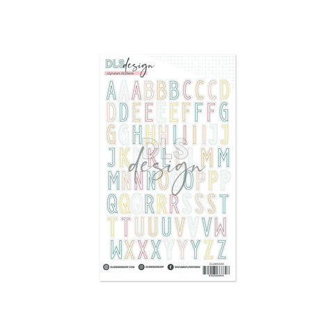Contour Alphabet Stickers Roxy