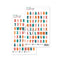 Contour Alphabet Stickers Six Shades Of Coziness