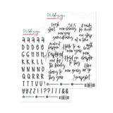 Contour Alphabet & Word Stickers - Advent 2025