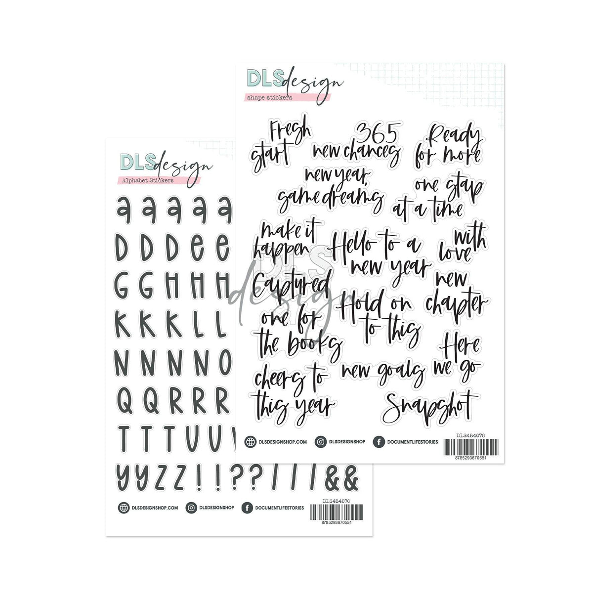 Contour Alphabet & Word Stickers - Advent 2025