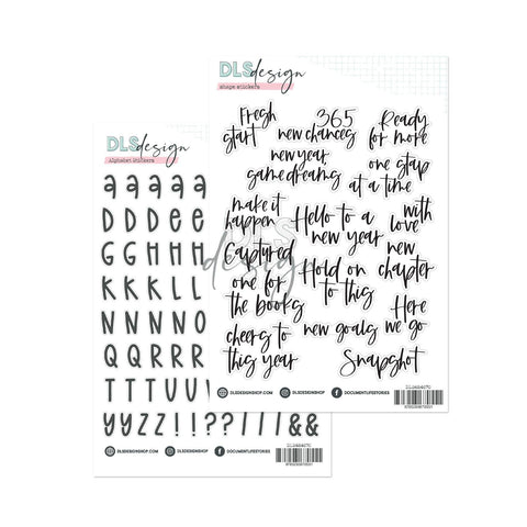 Contour Alphabet & Word Stickers - Advent 2025