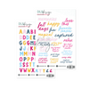 Contour Alphabet & Word Stickers Sixteen Golden Days