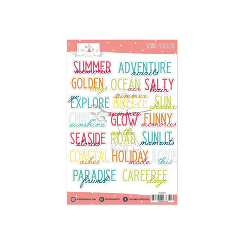 Contour Title Stickers Summer Stories