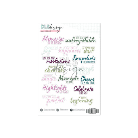 Contour Word Stickers A Story Of New Beginnings