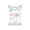 Contour Word Stickers Cozy Hearts