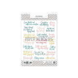 Contour Word Stickers Cozy Hearts