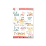Contour Word Stickers Happy Tails