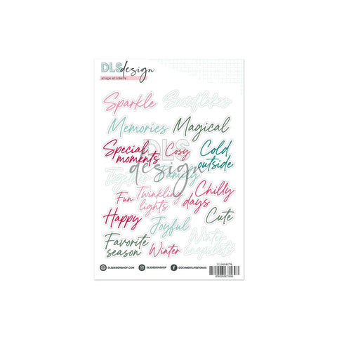 Contour Word Stickers Nineteen Moments To Remember