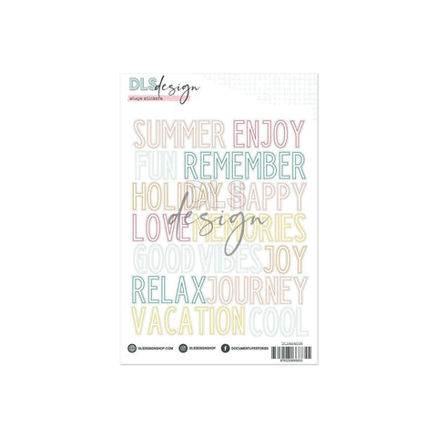 Contour Word Stickers Roxy