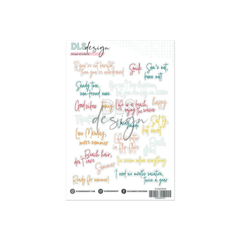 Contour Word Stickers Thirteen Tales Of Summer