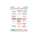 Contour Word Stickers Winter Memories
