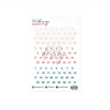 Date Stickers Coral & Denim