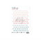 Date Stickers Coral & Denim