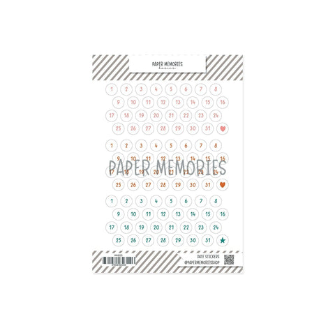 Date Stickers Fall Memories 2