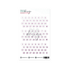 Date Stickers Purple