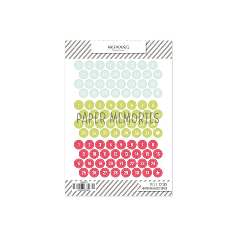 Date Stickers Summer Memories