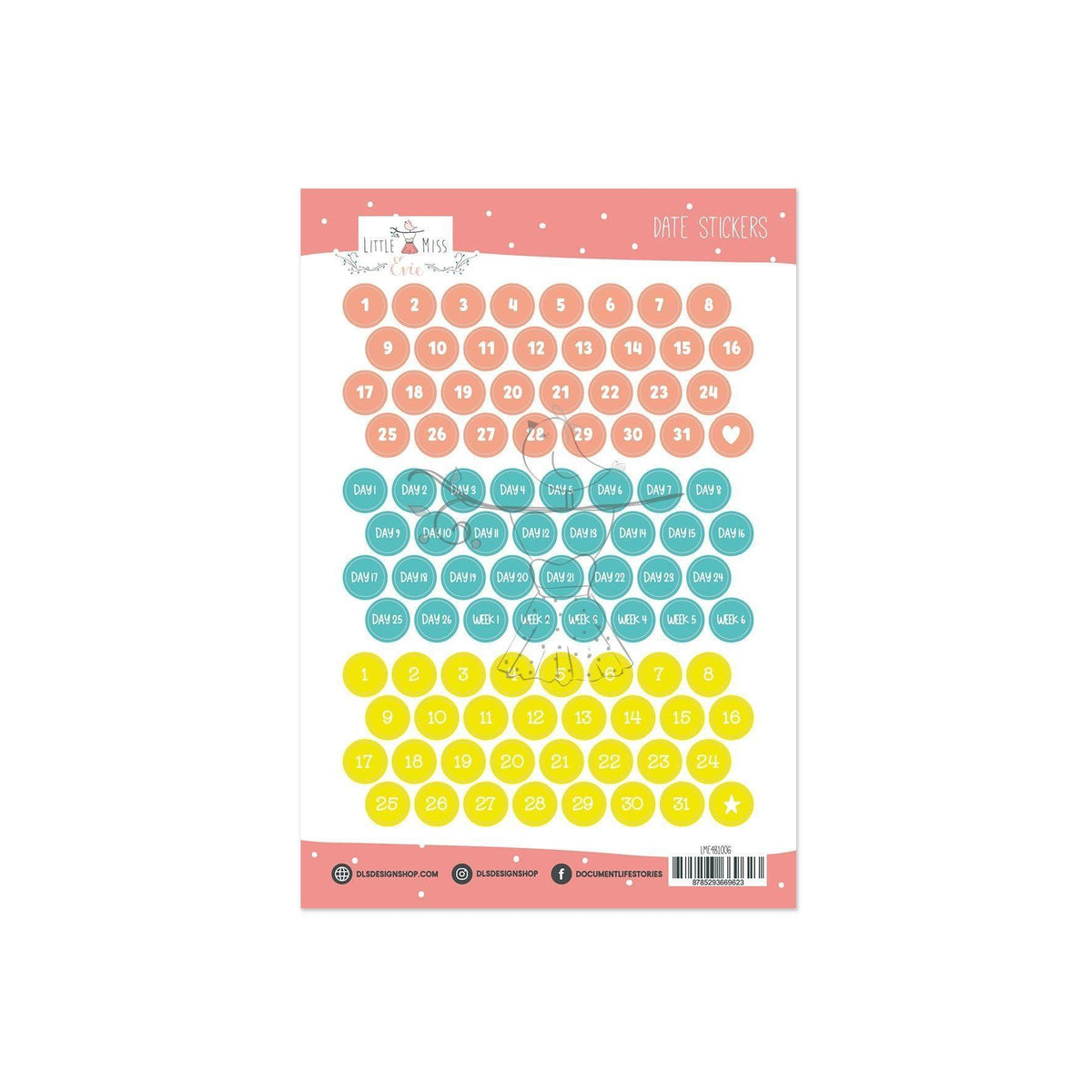Date Stickers Summer Stories