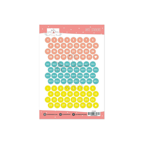 Date Stickers Summer Stories