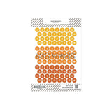 Date Stickers Sunset, Papaya & Rust