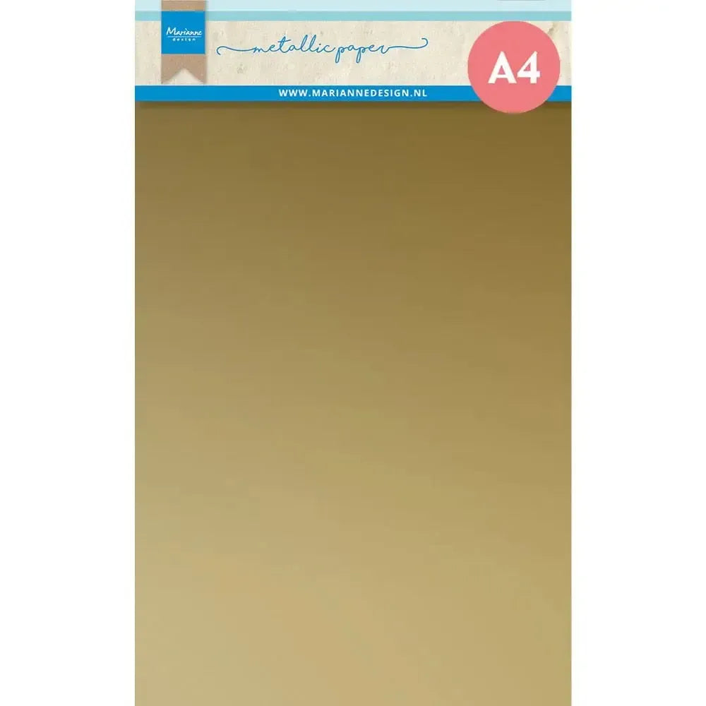 Decorations Metallic Paper A4 • Gold Marianne Design