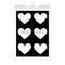 Die 6x8 Inserts Cut-Out Hearts