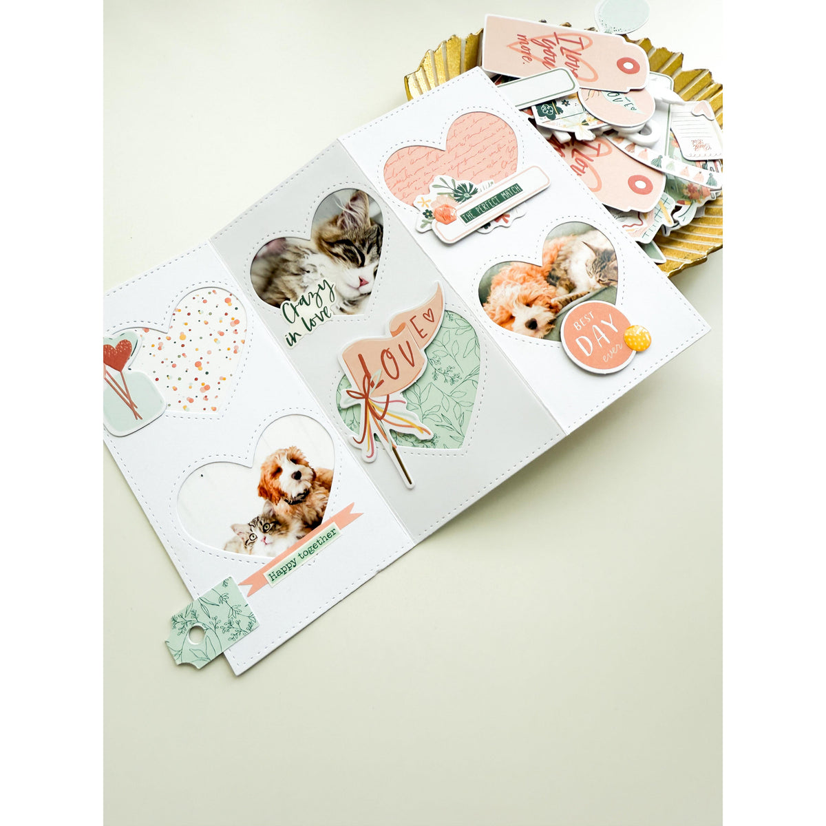 Die 8x6 Inserts Cut-Out Hearts