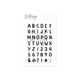 Die Set Alphabet Mason small