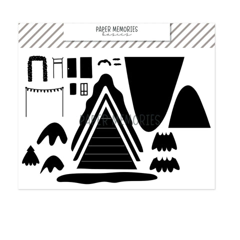 Die Set Cozy Winter Cabin