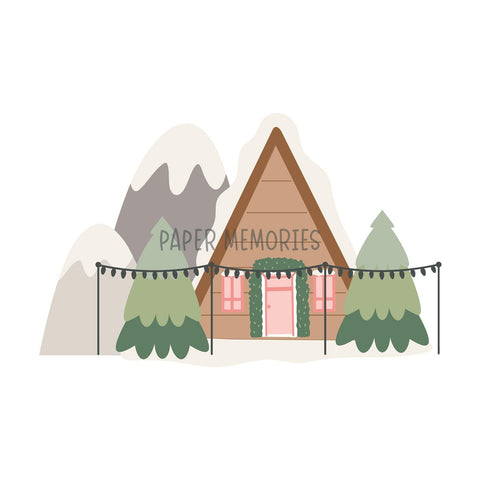 Die Set Cozy Winter Cabin