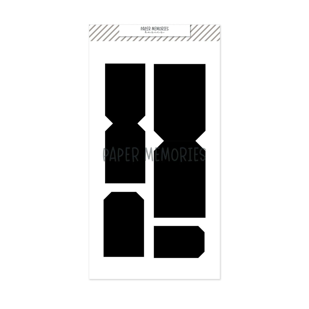 Die Set Folded Tags With Frame