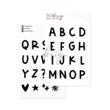 Die Set Mason Alphabet Mason Big