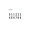 Die Set Numbers Gilmo XS
