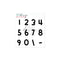 Die Set Numbers Mason Big