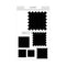 Die Set Postage Stamps Squares