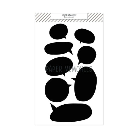 Die Set Speech Bubbles