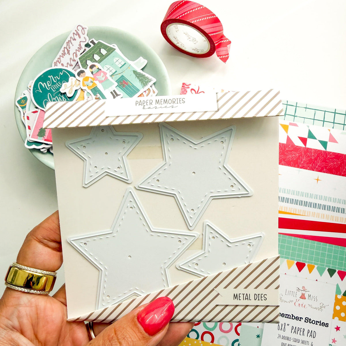 Die Set Stitched Stars