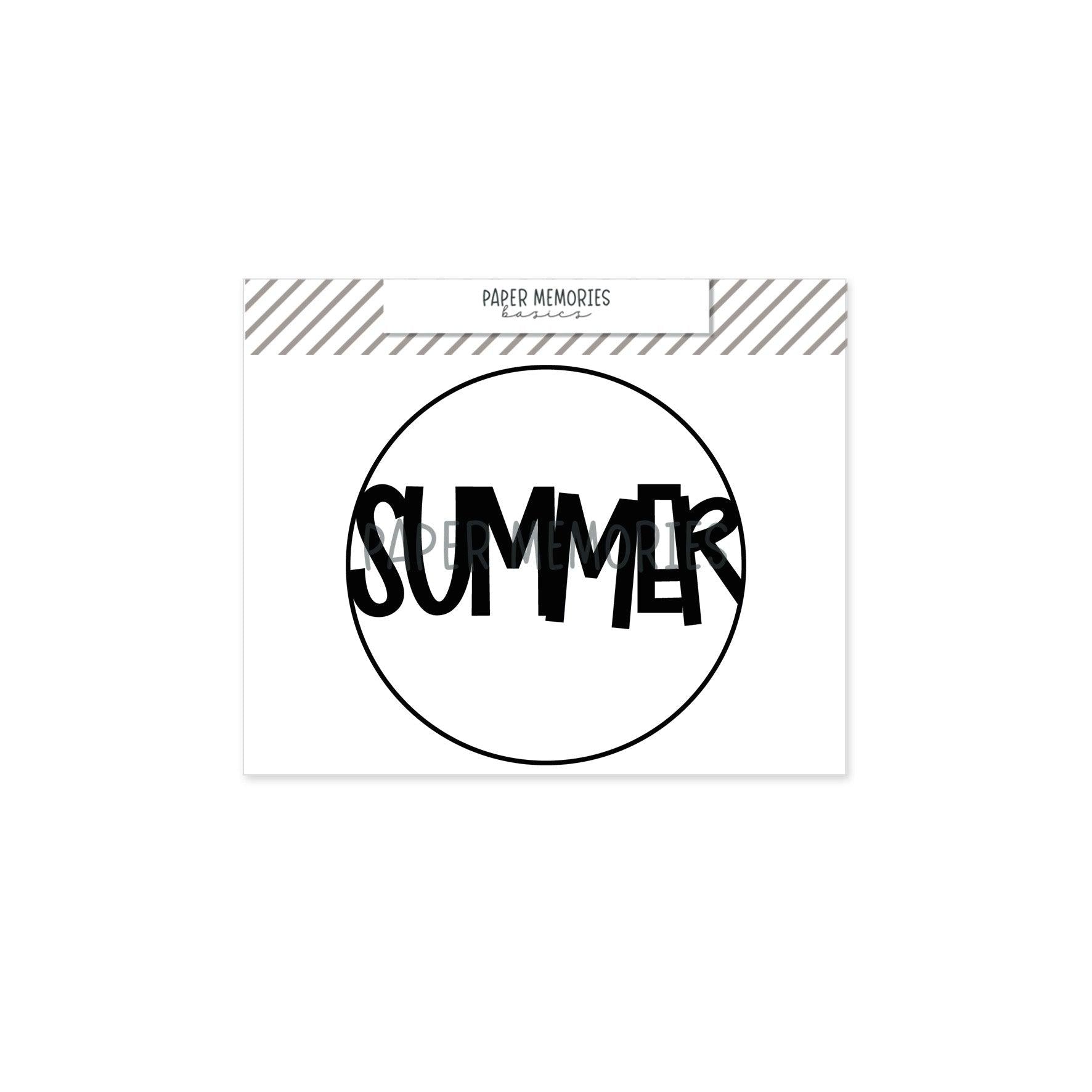 Die Set Summer Word