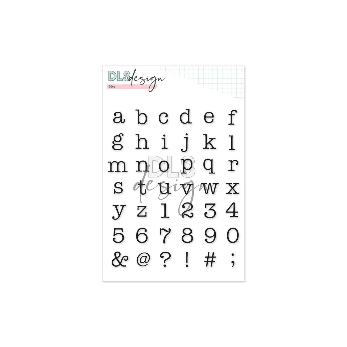 Die Set Typewriter Small