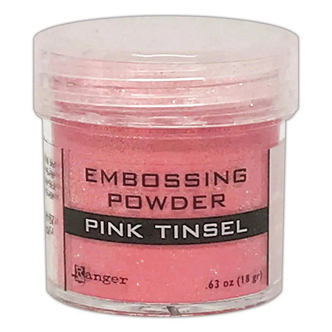 Embossing Powder Pink Tinsel
