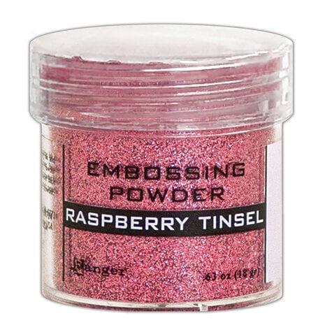 Embossing Powder Raspberry Tinsel