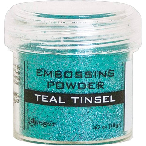 Embossing Powder Teal Tinsel