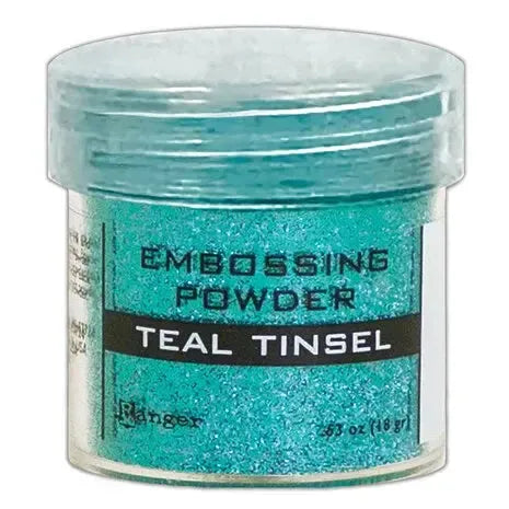 Embossing Powder Teal Tinsel