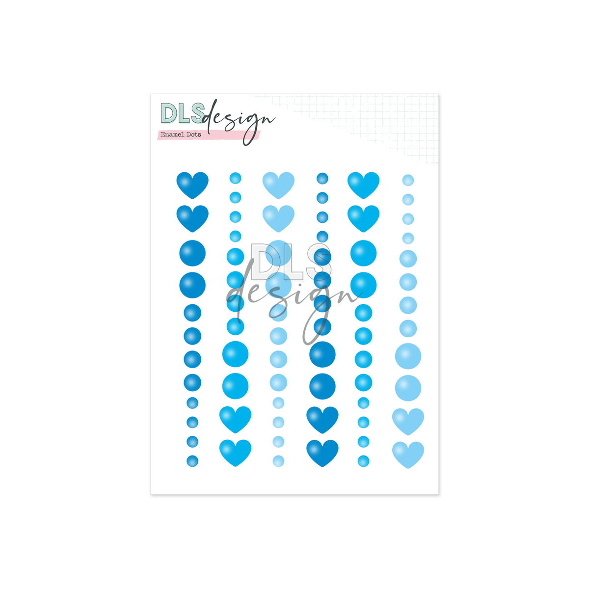 Enamel Dots Azure