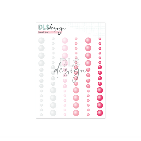 Enamel Dots Essentials Pink With Transparent - DLS Design